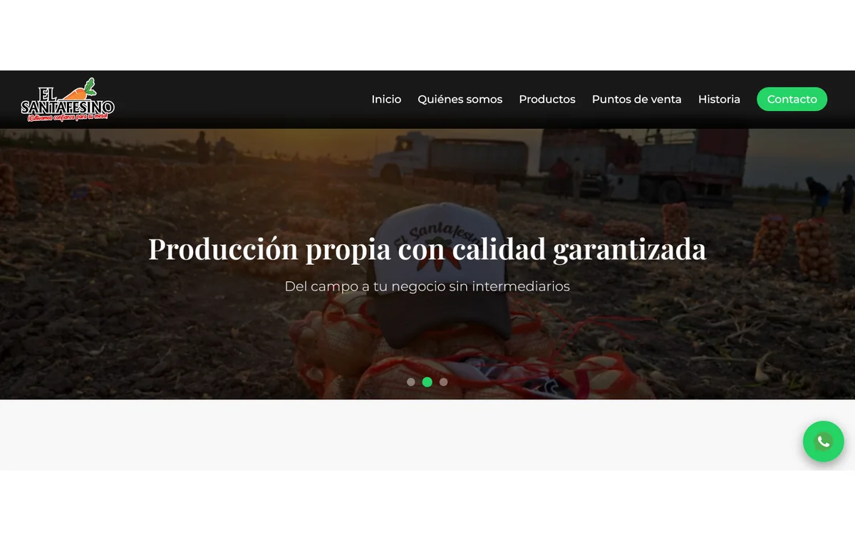 Captura del sitio elsantafesino.ar